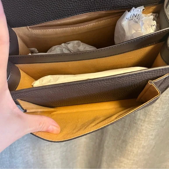 Angela Roi Dark Brown Crossbody Bag - Picture 8 of 12